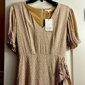COPY - Gianni Bini size small mini dress, new with tags, cream colored pattern